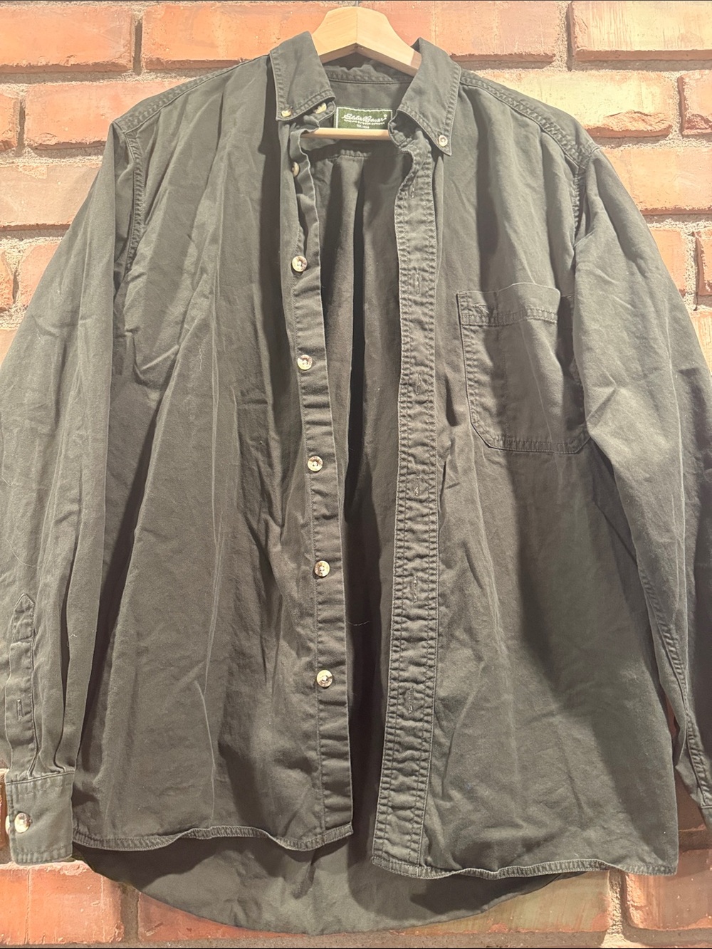 Eddie Bauer Olive Green Lightweight Shirt
